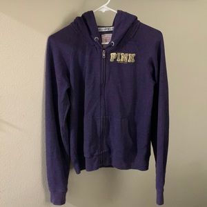Pink Victoria’s Secret purple sweater Washington Huskies UW size large